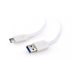 Kabel CABLEXPERT USB 3.0 AM na Type-C kabel (AM CM), 1,8m, bílý