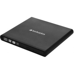 VERBATIM Externí CD DVD Slimline vypalovačka USB 2.0 černá + Nero