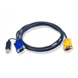 ATEN 5M USB KVM Cable with 3 in 1 SPHD and built-in PS 2 to USB converte