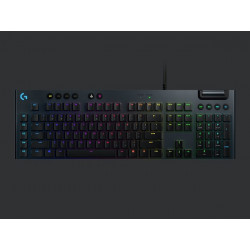 Logitech klávesnice Gaming G815 Lightsync RGB Tactile US drátová hmatové spínače černá