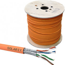 Instalační kabel Solarix CAT7A SSTP LSOHFR B2ca s1 d1 a1 1200 MHz 500m cívka