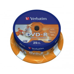 VERBATIM DVD-R(25-Pack)Spindl Printable 16x 4.7GB