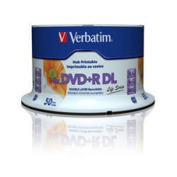 VERBATIM DVD+R DL (8xPrintable, 8,5GB), 50 cake