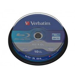 VERBATIM BD-R DL(10-pack)50GB 6x spindle