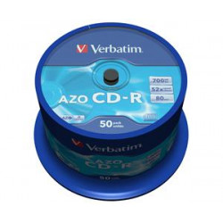 VERBATIM CD-R(50-Pack)Spindl Crystal DLP 52x 700MB