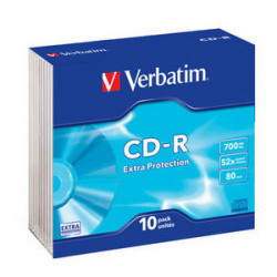 VERBATIM CD-R(10-Pack)Slim EP DL 52x 700MB