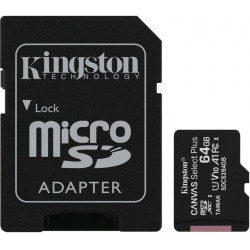 64GB microSDXC Kingston Canvas Select Plus A1 CL10 100MB s + adapter