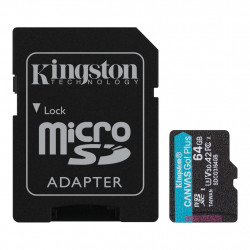 64GB microSDXC Kingston Canvas Go! Plus A2 U3 V30 170MB s + adapter