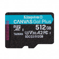 512GB microSDXC Kingston Canvas Go! Plus A2 U3 V30 170MB s bez adapteru