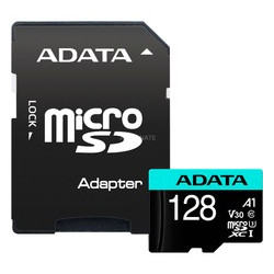 ADATA MicroSDXC 128GB U3 V30S 100 80 MB s + adapter