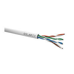 Instalační kabel Solarix CAT5E UTP PVC Eca 1000m cívka SXKD-5E-UTP-PVC