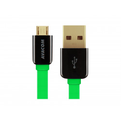 Kabel AVACOM MIC-40G USB - Micro USB, 40cm, zelená