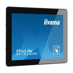 15" iiyama TF1515MC-B2: TN, XGA, capacitive, 10P, 350cd m2, VGA, DP, HDMI, černý