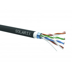 Instalační kabel Solarix CAT5E FTP PVC+PE dvojitý plášť 305m cívka