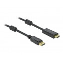 Delock - Kabel adaptéru - DisplayPort s piny (male) zamykací do HDMI s piny (male) - 7 m - trojnásobně stíněný - černá - pasivní