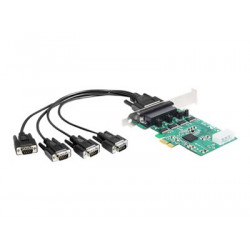 Delock PCI Express Card  4 x Serial RS-232 - Sériový adaptér - PCIe - RS-232 x 4