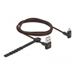 Delock Easy - Kabel USB - USB (M) zahnutý nahoru dolů, reverzibilní do Micro USB typ B (M) zahnutý nahoru dolů, reverzibilní - USB 2.0 - 1 m - černá