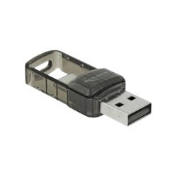 Delock USB 2.0 Bluetooth 4.0 Adapter 2 in 1 USB Type-C or Type-A - Síťový adaptér - USB 2.0 - Bluetooth 4.0 - Třída 2