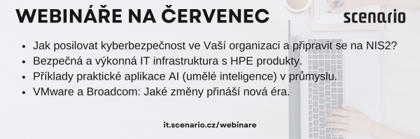 Posíláme přehled našich webinářů na červenec - AI, kyberbezpečnost i servery a úložiště!