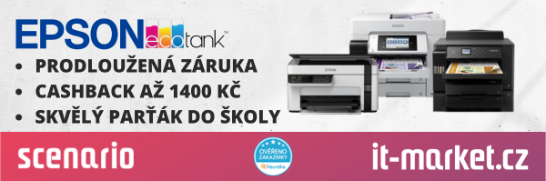 Cashback až 1400 Kč a záruka navíc na tiskárny Epson!