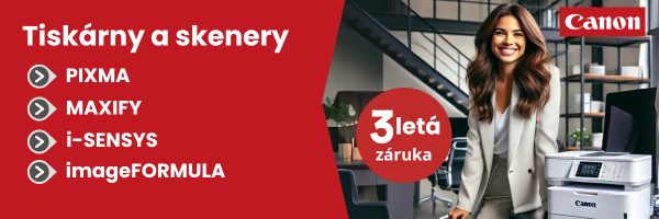 CANON tiskárny a skenery  - nyní  3 letá záruka ZDARMA pro všechny zákazníky