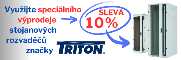 Výprodej stojanových rozvaděčů Triton se slevou 10 %!