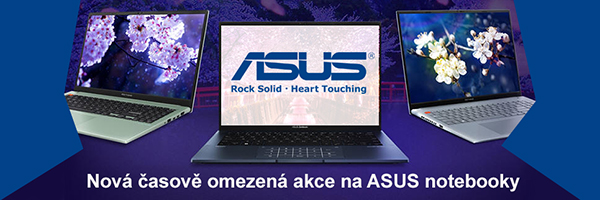 Nová časově omezená akce na ASUS notebooky 